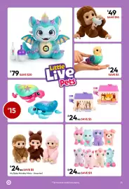 Target catalogue Page 34: Little Live Pets My Magical Dragon - Skye €79,00, Little Live Pets My Baby Monkey Plush €49,00
