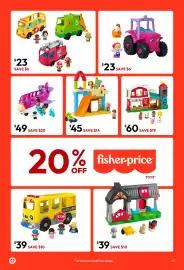 Target catalogue Page 45: Fisher-Price Little People Large Musical Toy Vehicles - Assorted €23,00