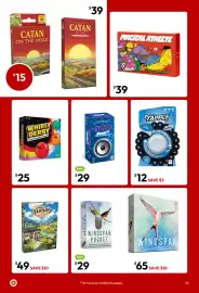 Target catalogue Page 54: Mini Tapple €12,00, Cozy Stickerville Board Game €49,00