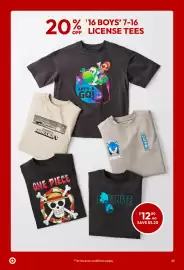 Target catalogue Page 65: Super Mario Australian Cotton T-Shirt €12,80, Minecraft Australian Cotton T-Shirt €12,80