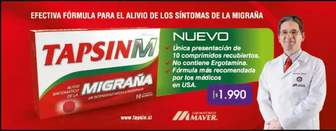 Catálogo Farmacias Redfarma Página 2: Tapsinm €1.990,00