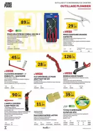 Catalogue DomPro page 8: Virax - cle ecrou robinet + 7 embouts + machoire €45,64, Lampe a souder lamp piezo 351 €90,00