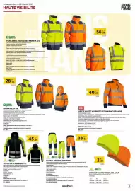 Catalogue DomPro page 3: Central - parka keta hv €28,03, Oxford - veste haute visibilite led marine/orange €40,25
