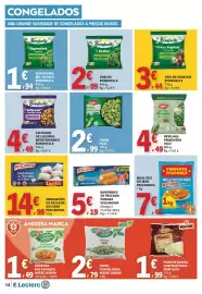 Folheto E.Leclerc semana 38 Página 12: Salteado de legumes mediterrâneo bonduelle €4,49, Ervilhas primavera iglo €4,49