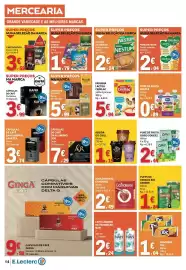 Folheto E.Leclerc semana 38 Página 14: Cápsulas de café kaffa fortíssimo €3,99, Café solúvel delta classic €3,69