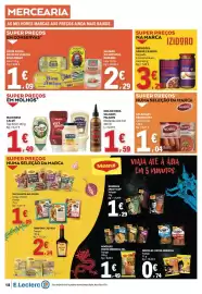 Folheto E.Leclerc semana 38 Página 18: Salsichas frankfurt nobre €1,04, Feijoada à transmontana izidoro €3,29