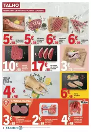 Folheto E.Leclerc semana 38 Página 2: Picanha de bovino europa €17,98, Peito frango €6,49