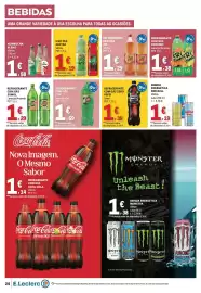 Folheto E.Leclerc semana 38 Página 20: Iced tea nestea vários €1,19, Refrigerante sem gás joi €1,29