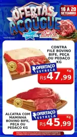 Folheto Supermercado Estrela Azul Página 4: Contra filé bovino bife, peça ou pedaço €47,99