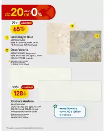 Castorama gazetka Strona 10: Glazura Andrea €128,00, Gres Royal Blue €65,98