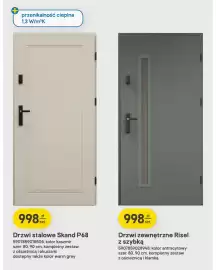 Castorama gazetka Strona 19: Drzwi stalowe Skand €998,00, Drzwi zewnętrzne Risel z szybką €998,00