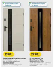 Castorama gazetka Strona 20: Drzwi zewnętrzne Wezuwiusz €1.398,00, Drzwi zewnętrzne Ebro Passive Ultra €2.998,00