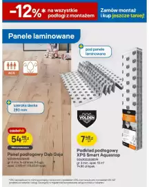Castorama gazetka Strona 4: Panel podłogowy Dąb Gaja €54,98, Podkład podłogowy XPS Smart Aquastop Volden €7,48