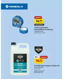 Castorama gazetka Strona 7: Emulsja gruntująca Volden €14,98, Taśma malarska ScotchBlue ProSharp €14,98