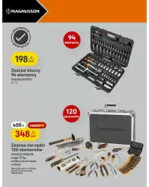 Castorama gazetka Strona 9: Zestaw kluczy 94 elementy Magnusson €198,00, Zestaw narzędzi 120 elementów Magnusson €348,00