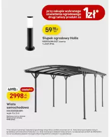 Castorama gazetka Strona 5: Wiata samochodowa 5x3 m €2.998,00, Słupek ogrodowy Hollis €59,98