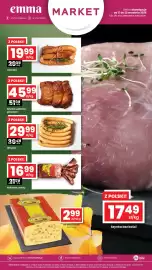 EMMA market gazetka tydzień 38 Strona 2: Salceson czarny €16,99, Szynka wędzona premium €45,99