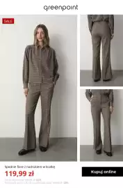 Greenpoint gazetka Strona 3: Spodnie flare z nadrukiem w kratkę Greenpoint €119,99