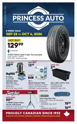 Princess Auto flyer