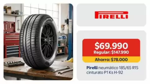 Catálogo Lider Página 9: Pirelli - neumático cintarato p14s h-92 €69.990,00