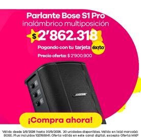 Catálogo Éxito Página 20: Bose parlante S1 Pro inalámbrico multiposición €2.862.318,00