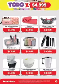 Catálogo Ferniplast Página 3: Set Pinceles €4.999,00, Organizador p/maquillaje acrílico €4.999,00