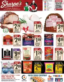 Sharpe's Food Market flyer week 38 Page 1