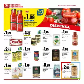Volantino Sì con te Superstore Pagina 17: Carciofini interi Ponti €4,49, Olive verdi/nere intere/denocciolate Alisa €1,15