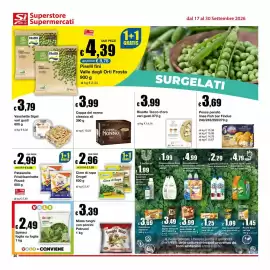 Volantino Sì con te Superstore Pagina 20: Cime di rapa Orogel €2,96, Misto funghi con porcini Petrucci €3,39