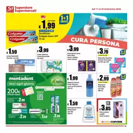 Volantino Sì con te Superstore Pagina 23: Assorbenti Lines Seta Ultra €3,99, Bagnoschiuma Felce Azzurra €1,99