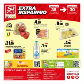 Volantino Sì con te Superstore Pagina 24: Carta igienica Foxy Mega €4,99, Mele Gala €1,29