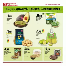 Volantino Sì con te Superstore Pagina 3: Anacardi sgusciati Fatina €3,49, Semi di Chia Colfiorito €2,19