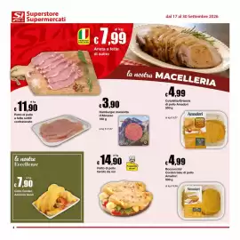 Volantino Sì con te Superstore Pagina 4: Petto di pollo €11,90, Hamburger manzetta d'Abruzzo €3,90