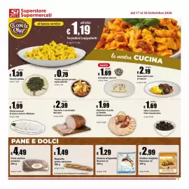 Volantino Sì con te Superstore Pagina 7: Patate spicchi arrosto Agricolfiorito €0,79, Piadina artigianale Brunori €1,29