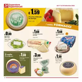 Volantino Sì con te Superstore Pagina 8: Formaggio Crucolo Il Saporito €1,39, Gorgonzola DOP Gim €1,59