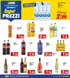 Volantino Ard Discount Pagina 10: Vino IGT Shedar €1,99, Coca Cola Classica/Zero Zuccheri €1,29