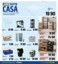 Volantino Ard Discount Pagina 17: Scaffale Kasaviva €11,90, Cassettiera Pratika €9,90
