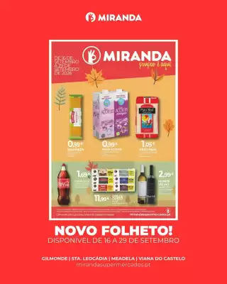 Folheto Miranda Supermercados (válido até 29-09)