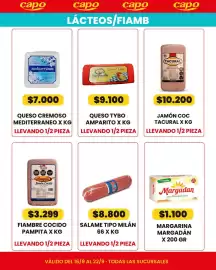Catálogo Autoservicio Capo semana 38 Página 3: Tacural jamón cocido €10.200,00, Amparito queso tybo €9.100,00