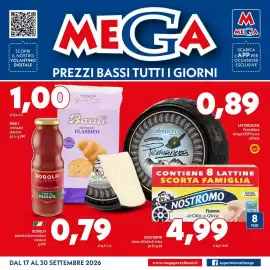 Volantino MEGA Pagina 1: Rodolfi passata di pomodoro classica €0,79, Bauli croissant classico €1,00