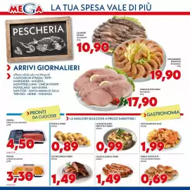 Volantino MEGA Pagina 2: Patate al forno €0,89, Costine suino al forno €1,49