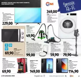 Volantino Emi Supermercati Pagina 27: Lavazza tiny eco macchina caffè €69,90, Ezviz robot aspirapolvere ezrc3plus €99,00