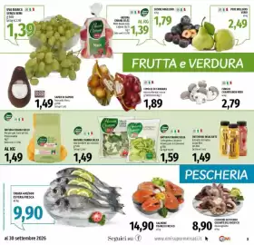 Volantino Emi Supermercati Pagina 3: Natura Chiama Selex Patate per Tutti gli Usi Pasta Gialla €1,49