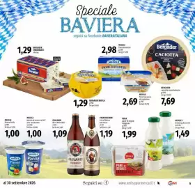Volantino Emi Supermercati Pagina 5: Develey Dressing Assortiti €1,49, Franziskaner birra Weiss €1,19