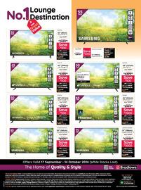 Bradlows catalogue Page 24: 65 (165cm) UHD Smart TV €899.995,00, 50 (127cm) QLED Google TV €499.995,00