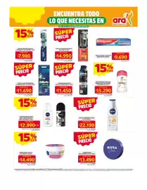 Catálogo Ara Página 11: Dove desodorante en barra tono uniforme €15.290,00, Colgate cepillo dental zig zag €14.990,00