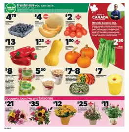 Loblaws flyer week 38 Page 2: Ready to cook and grill vegetable trays €7,00, Cored Pineapple €7,00