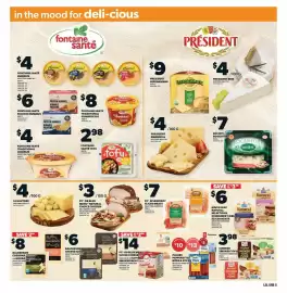 Loblaws flyer week 38 Page 5: PC or blue menu natural choice chicken €3,00, Le Gruyere €4,00