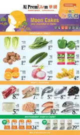 Al Premium Food Mart flyer week 38 Page 2: Goat leg/goat belly skin on €7,99, Baby Mustard €1,29