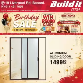 Build It catalogue Page 5: Aluminium sliding door €1.499,90